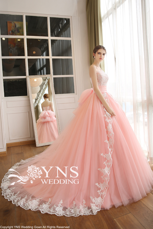 YNS wedding カラードレス ピンク