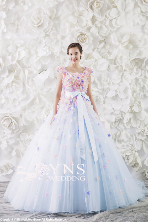 Fancyブランド★お袖付きカラードレス★9号サイズ Fancyブランド☆お袖付きカラードレス☆9号サイズ