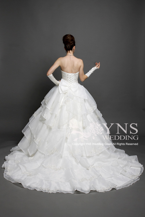 YNS weddingウェディングドレス　パニエ付クリーニング済 ✨クリーニング済✨YNS wedding ウェディングドレス パニエセット