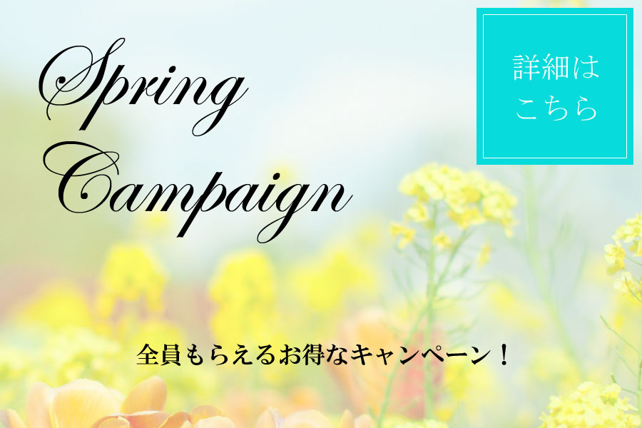 全員もらえる！10000円分小物プレゼントキャンペーン　４月３０日 まで