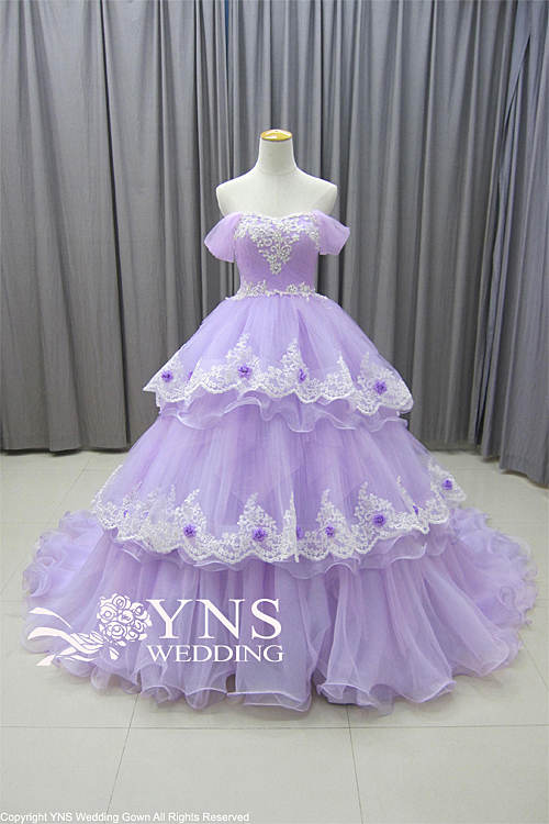 LIZ-16-PU-N｜SELECT DRESS カラードレス｜ウェディングドレスのYNS