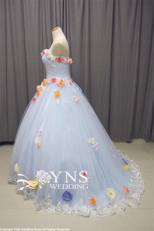 カラードレス Lulu felice 紫グラデーションドレス LU-0128【結婚式 カラー