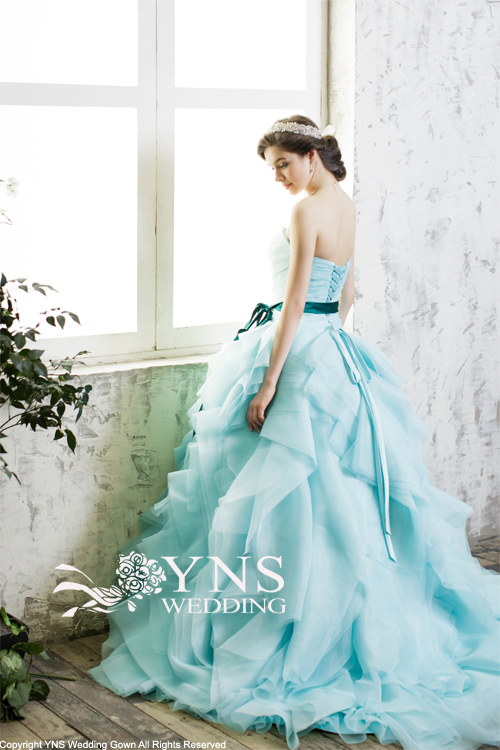 YNS Wedding 水色ドレス - ウェディング