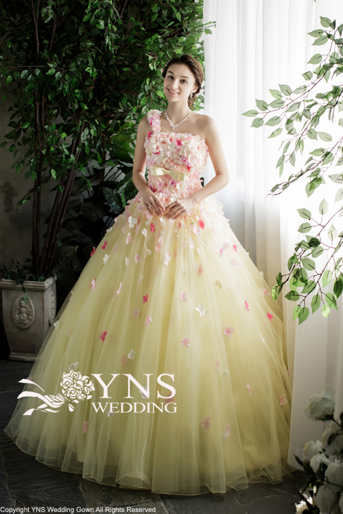 SL14901-YW｜LaVenie Collection カラードレス｜ウェディングドレスの 