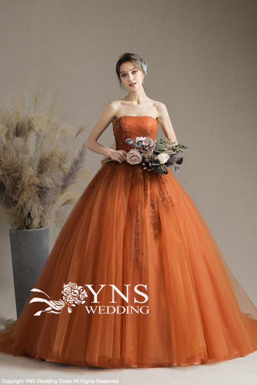 カラードレス オレンジ YNS wedding | hartwellspremium.com