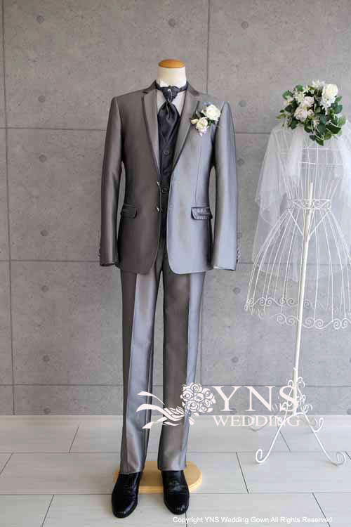 素晴らしい価格 220630 ダブルタック モーニングスーツ　結婚式　３ピース セットアップ